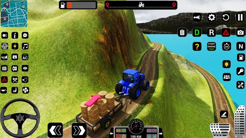 Tractor Trolly Driving Games Скриншот 2