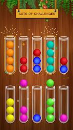 Ball Sort Woody Puzzle Game Tangkapan skrin 2