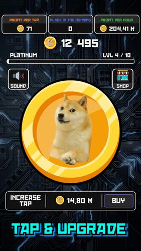 Crypto Clicker Doge Coin Idle Capture d'écran 0