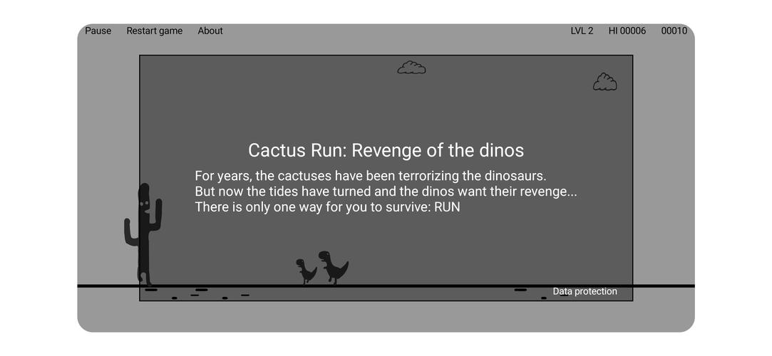 Cactus Run: The Dinos' revenge स्क्रीनशॉट 0