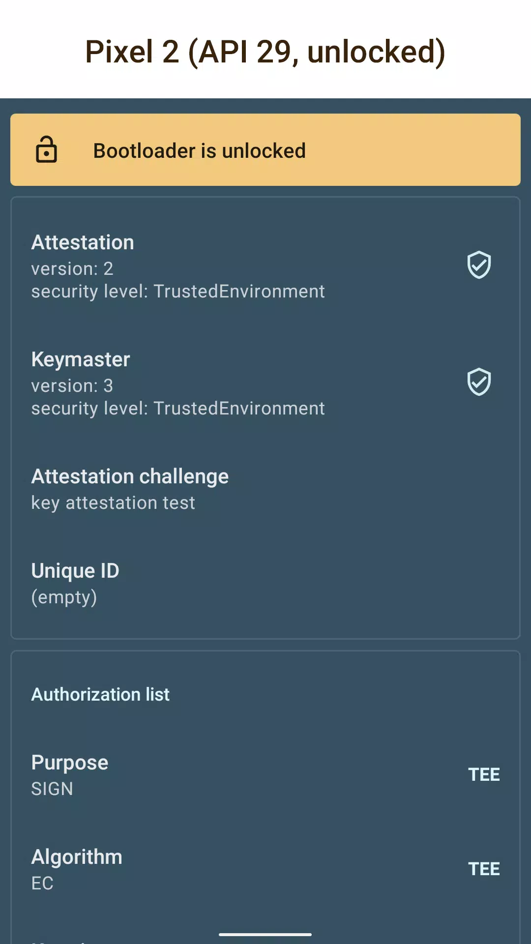 Key Attestation Demo应用截图第1张