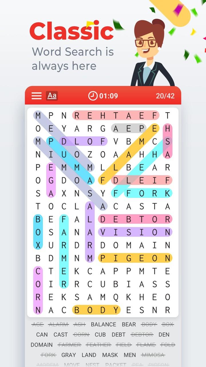 Word Search Colorful Screenshot 0