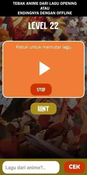 Wibu Elite: Tebak Lagu, Anime, dan Karakternya Capture d'écran 0