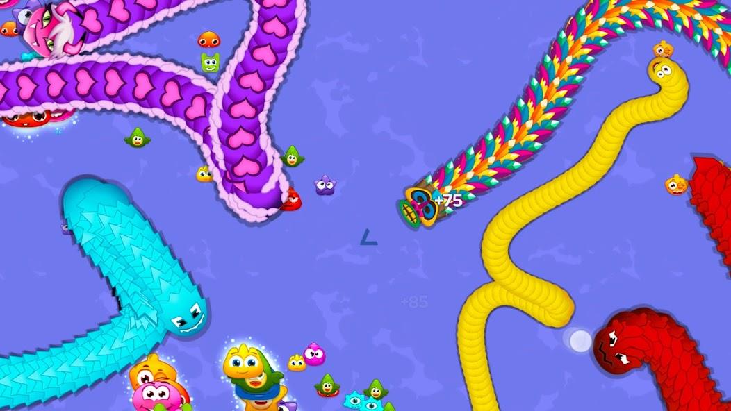 Worm Hunt - Snake game iO zone Mod Screenshot 1