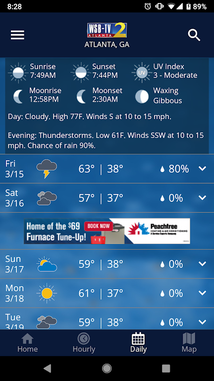 WSB-TV Weather Скриншот 2