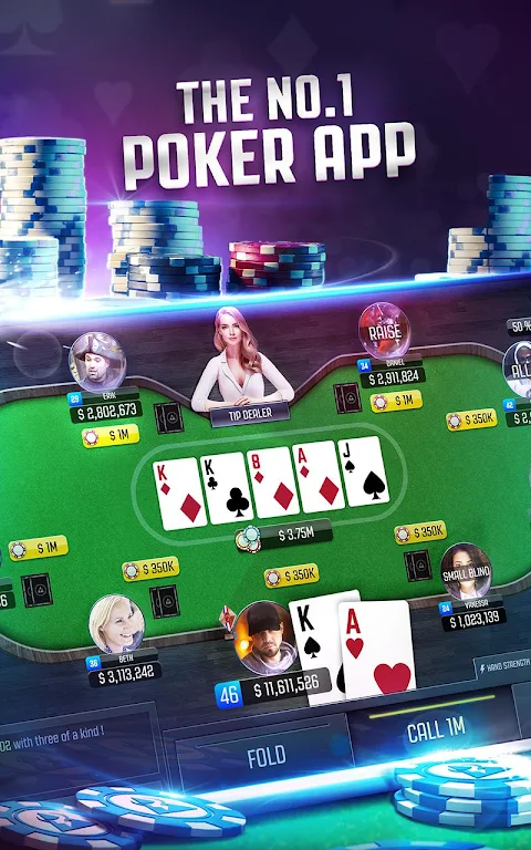 Poker Online: Texas Holdem Card Game Live FREE Ảnh chụp màn hình 1