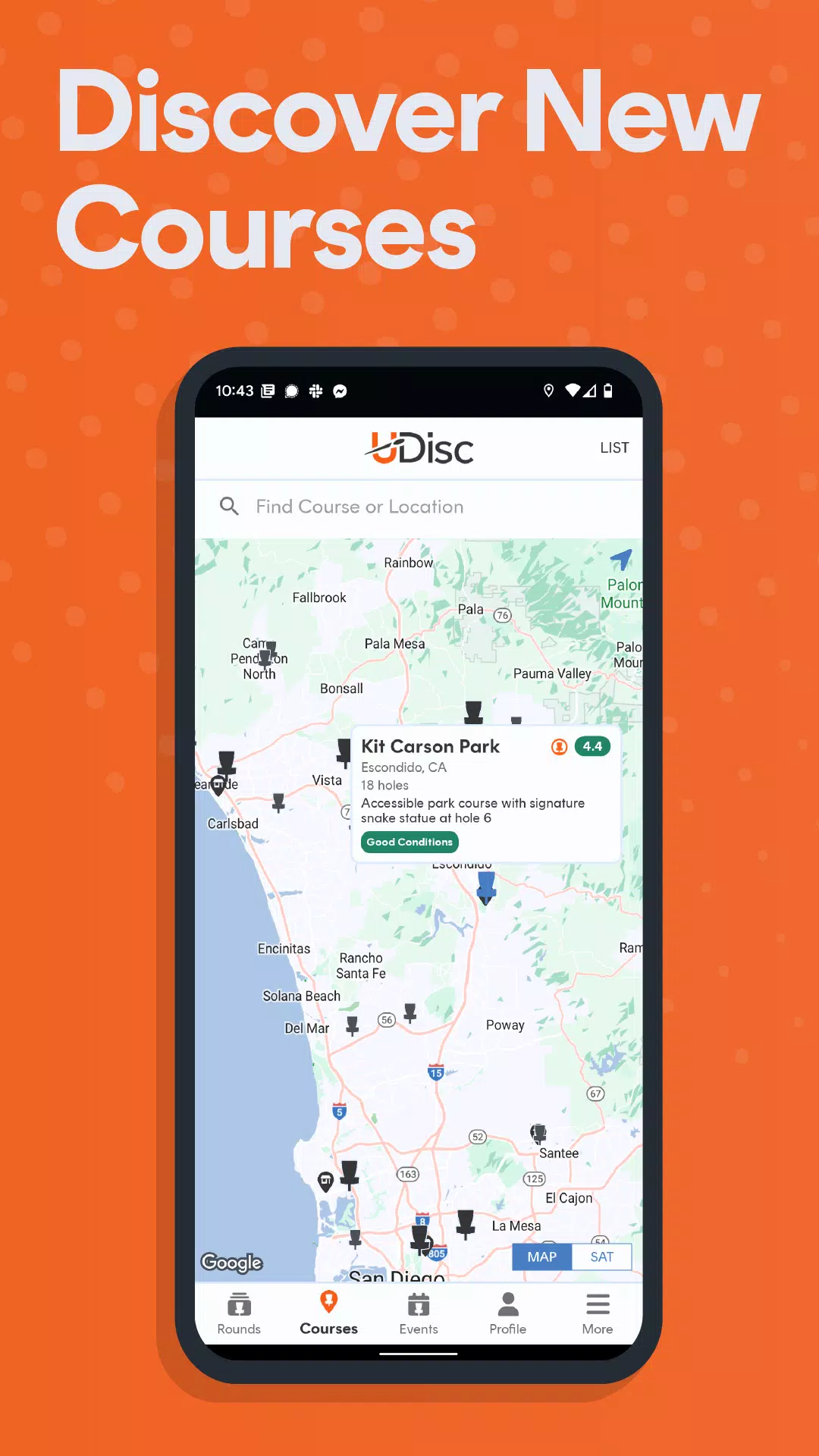 UDisc Disc Golf App應用截圖第0張
