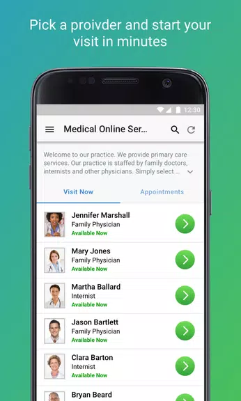 Schermata ProMedica OnDemand 2