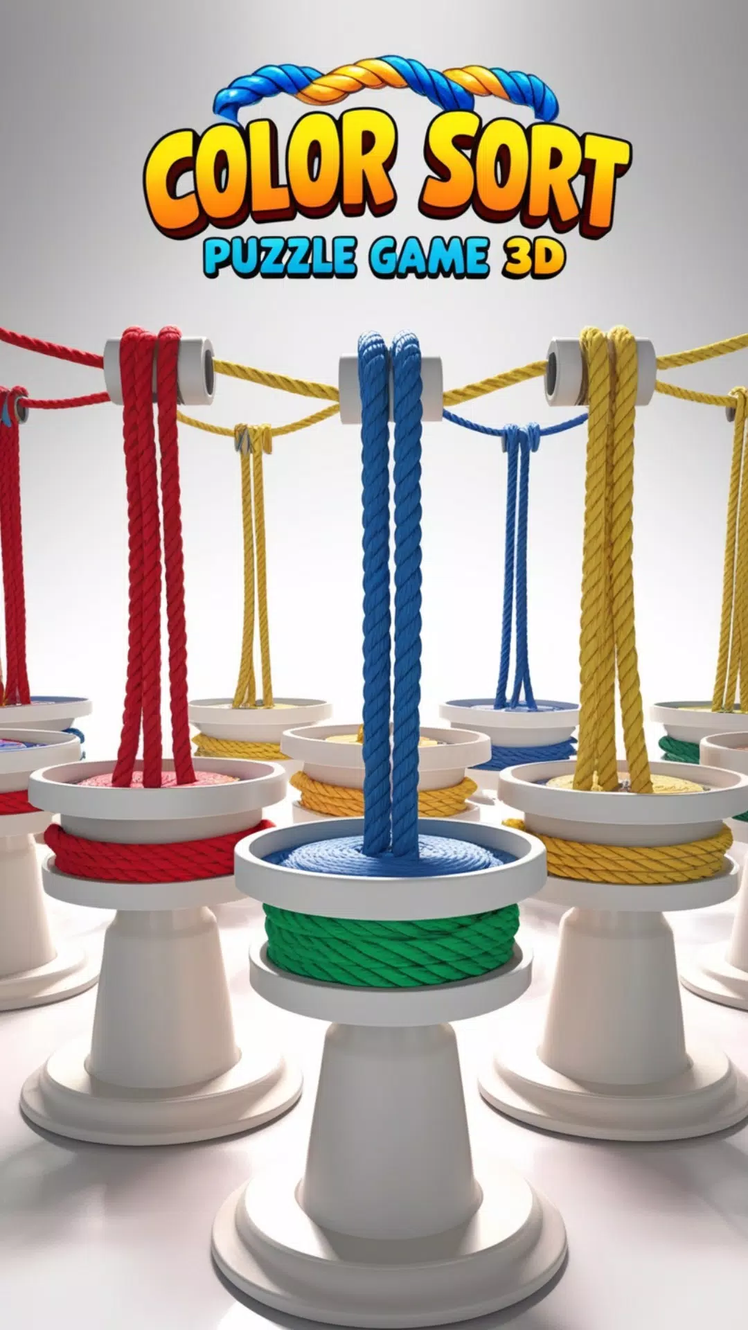 Rope Color Sort Puzzle Game 3D Ảnh chụp màn hình 2