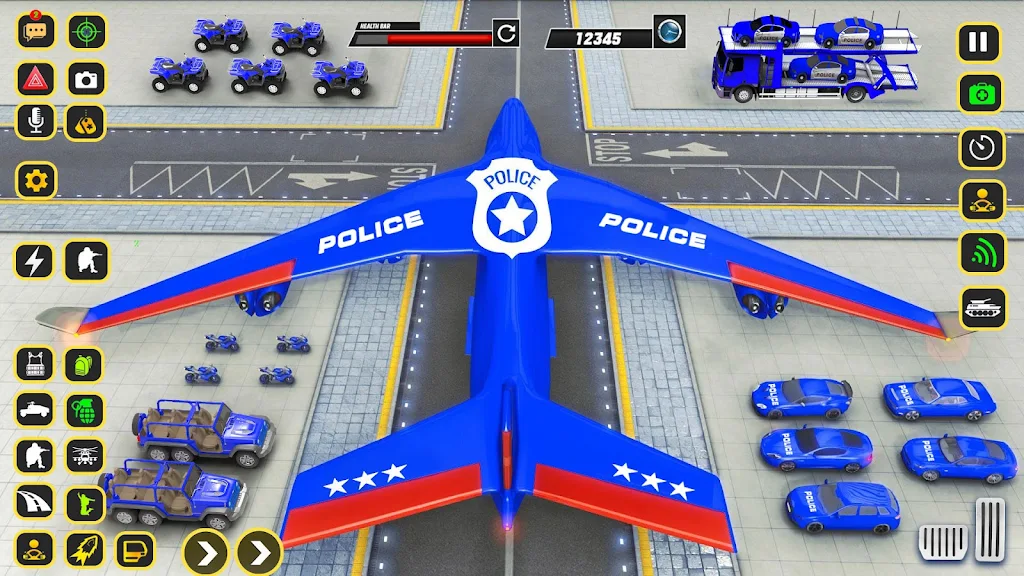 Police Car transporter Game 3D Screenshot 2