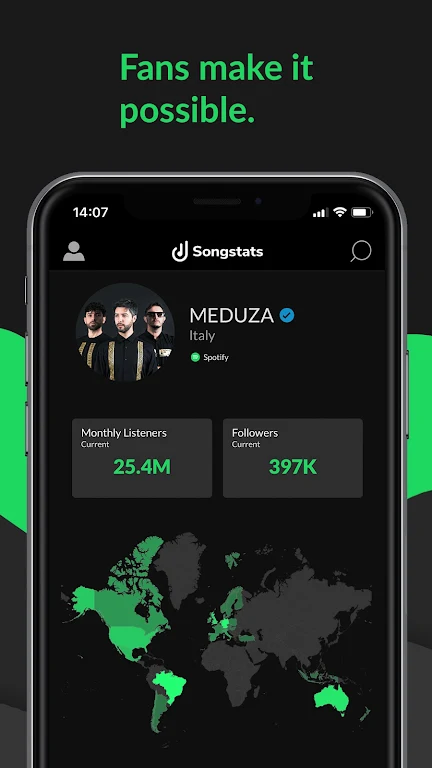 Songstats: Music Analytics Tangkapan skrin 0