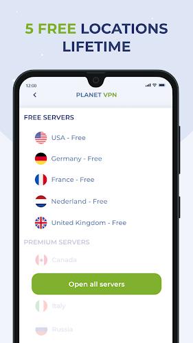 Schermata Free VPN Proxy by Planet VPN 0