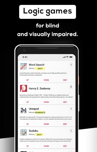 Games for visually impaired Ekran Görüntüsü 0