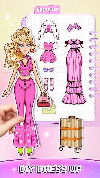 DIY Paper Doll Dress Up Mod Ekran Görüntüsü 0