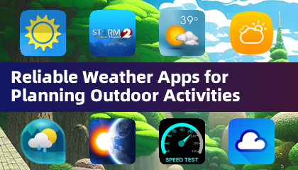 야외 활동 계획을 위한 신뢰할 수 있는 날씨 앱