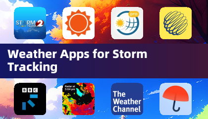 Applications météo pour suivre les tempêtes