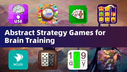 Abstract Strategy Games for Brain Training