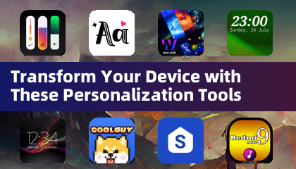 이 개인화 도구로 기기를 완전히 바꿔보세요