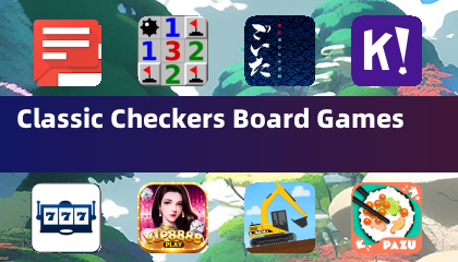 Classic Checkers Board Games